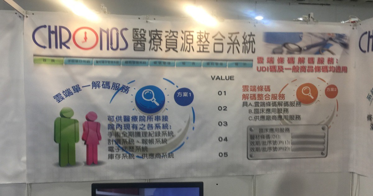 2018台灣醫療科技展-緒鎮CHRONOS系統